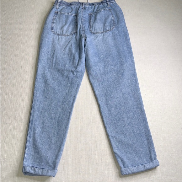 Kensie Light Blue Denim Joggers - Picture 2 of 13